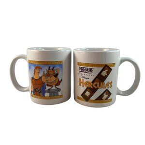 Nestle Celebrates Disneys Hercules Coffee Mugs Phil Coffee Cup Linyi Lot of 2